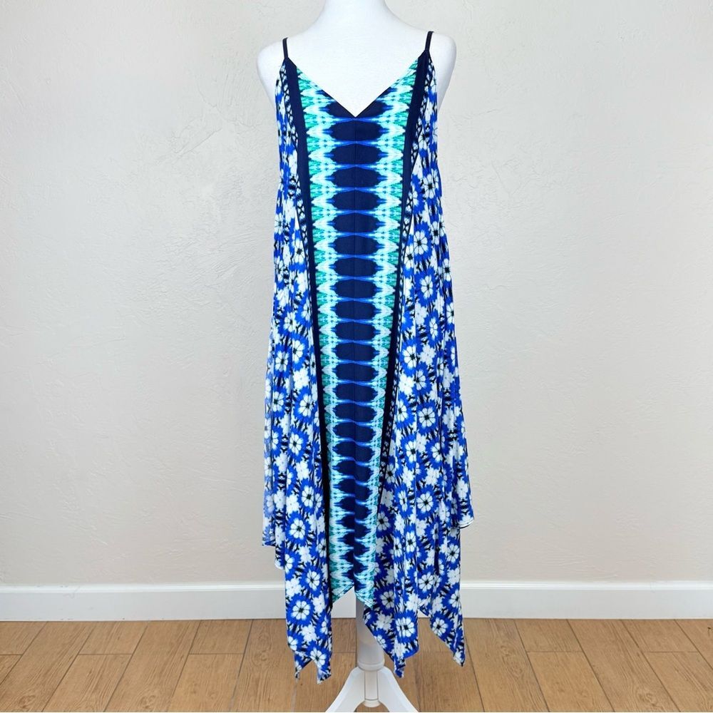 Tommy Bahama Tide Dye Seashells Scarf Midi Dress / Swim Cover Up Size S/M
